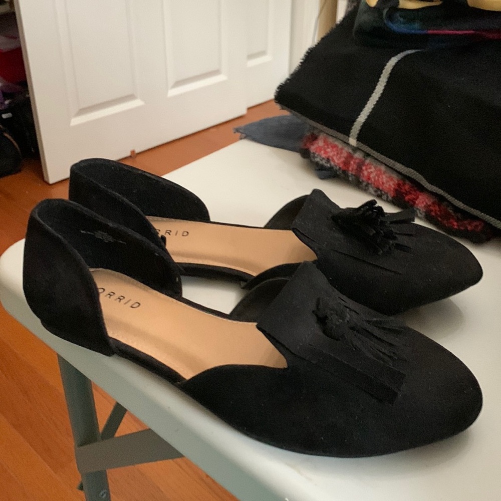 Torrid Black Suede Loafers
